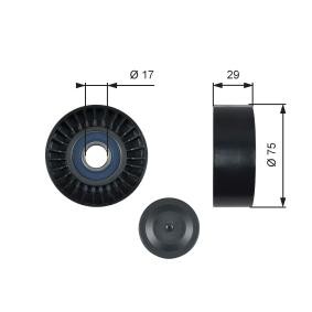 Comprar Polea inversión / guía, correa poli V de GATES T36462 a bajo precio de 22,25 €