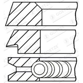 Acquista Kit fasce elastiche da GOETZE ENGINE 08-405300-10 a buon mercato per soli 14,69 €