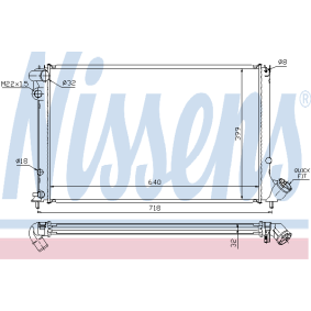 Achetez des Radiateur du moteur NISSENS 63732A à prix pour 160,22 €
