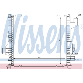 Achetez des Radiateur du moteur NISSENS 63837 à prix pour 132,93 €