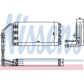 Verdampfer, Klimaanlage von NISSENS 92241
