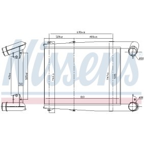 Köp Intercooler av NISSENS 97028 till det låga priset 14438,25 kr