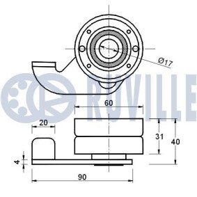 Achetez des Chaîne de pompe à huile RUVILLE 3451093 à prix pour 22,53 €