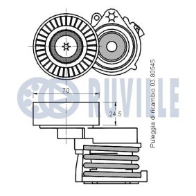 Achetez des Coulisse de chaîne de distribution RUVILLE 3469011 à prix pour 62,05 €