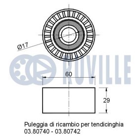 Achetez des Chaîne de pompe à huile RUVILLE 3469017 à prix pour 59,47 €
