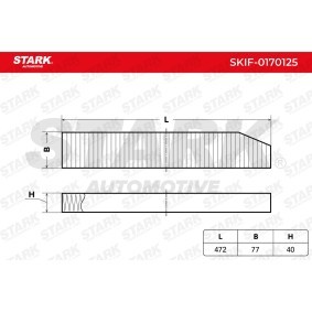 Köp Kupéfilter av STARK SKIF-0170125 till det låga priset 94,21 kr