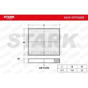 Compre Filtro, ar do habitáculo da STARK SKIF-0170209 a um preço baixo por 9,64 €