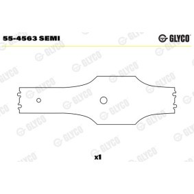 Osta Laakerin holkki, kiertokanki GLYCO:llä 55-4563 SEMI edullisesti hintaan 19,69 €
