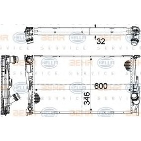 Achetez des Radiateur du moteur HELLA 8MK 376 754-014 à prix pour 154,28 €