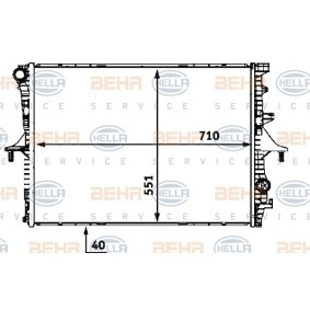 Achetez des Radiateur du moteur HELLA 8MK 376 719-004 à prix pour 253,40 €
