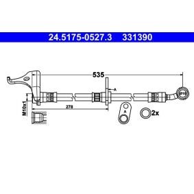 Compre Latiguillos de freno de ATE online para JAZZ SHUTTLE (GG8, GG7, GP2) a precios moderados