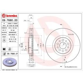 Köp Bromsskiva av BREMBO 09.7680.21 till det låga priset 906,68 kr