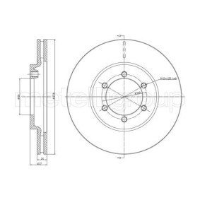 Comprar Disco de freno de CIFAM 800-711 a bajo precio de 47,03 €