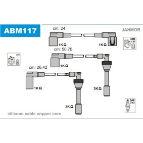 Compre Jogo de cabos de ignição da JANMOR ABM117 a um preço baixo por 175,67 €
