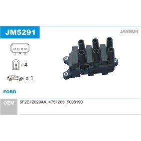 Achetez des Bobine d'allumage JANMOR JM5291 à prix pour 57,46 €