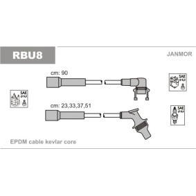 Compre Jogo de cabos de ignição da JANMOR RBU8 a um preço baixo por 20,35 €