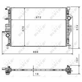 Acquista Radiatore motore da NRF 58499 a buon mercato per soli 92,46 €