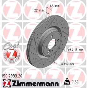Bremsscheibe 150.2933.20 für Coupe (R58) für 82,65 CHF