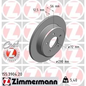 Comprar Disco de freno de ZIMMERMANN 155.3904.20 a bajo precio de 49,49 €