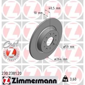 Comprar Disco de freno de ZIMMERMANN 230.2381.20 a bajo precio de 44,78 €
