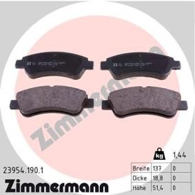 Comprar Juego de pastillas de freno de ZIMMERMANN 23954.190.1 a bajo precio de 36,55 €