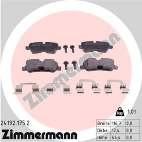 Köp Bromsbelägg av ZIMMERMANN 24192.175.2 till det låga priset 708,66 kr