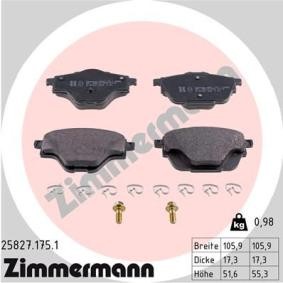 Comprar Juego de pastillas de freno de ZIMMERMANN 25827.175.1 a bajo precio de 53,16 €