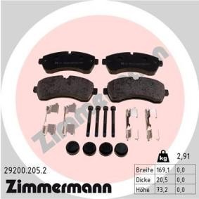 Comprar Juego de pastillas de freno de ZIMMERMANN 29200.205.2 a bajo precio de 68,97 €