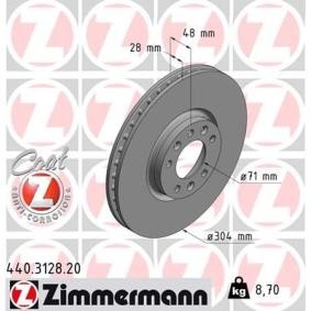 Comprar Disco de freno de ZIMMERMANN 440.3128.20 a bajo precio de 72,47 €