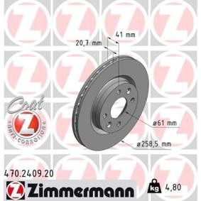 Comprar Disco de freno de ZIMMERMANN 470.2409.20 a bajo precio de 56,26 €