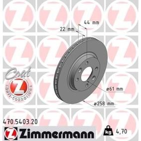Comprar Disco de freno de ZIMMERMANN 470.5403.20 a bajo precio de 56,46 €