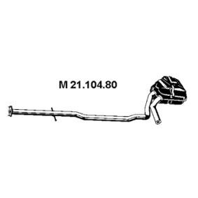 Mittelschalldämpfer 21.104.80 für MINI