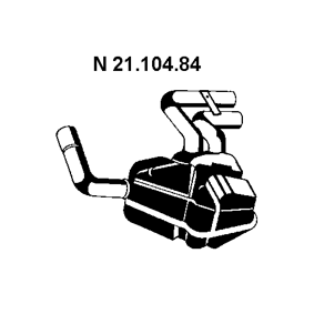 Endschalldämpfer 21.104.84 für MINI