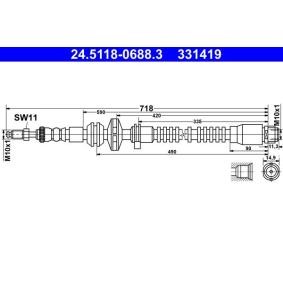 Bremsschlauch 24.5118-0688.3