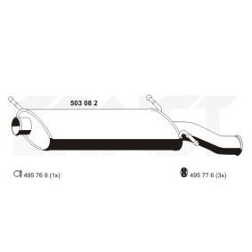 Endschalldämpfer 503082 von ERNST günstig für 98,09 € online kaufen