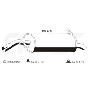 Endschalldämpfer 506076 von ERNST günstig für 99,27 € online kaufen
