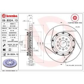 Osta Jarrulevy BREMBO:llä 09.B324.13 edullisesti hintaan 991,20 €