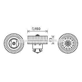 Achetez des Moteur électrique, pulseur d'air d'habitacle PRASCO BW8488 à prix pour 159,05 €