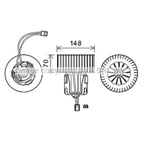 Achetez des Moteur électrique, pulseur d'air d'habitacle PRASCO BW8539 à prix pour 146,90 €