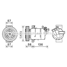 Acquista Compressore aria condizionata da PRASCO FTK445 a buon mercato per soli 743,12 €
