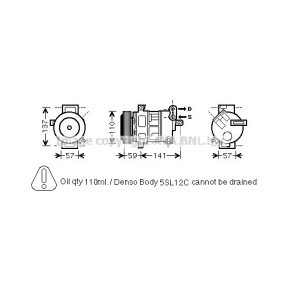 Acquista Compressore aria condizionata da PRASCO FTK447 a buon mercato per soli 670,69 €