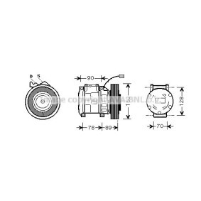Acquista Compressore aria condizionata da PRASCO HDAK196 a buon mercato per soli 377,53 €