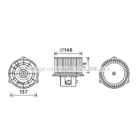 Achetez des Moteur électrique, pulseur d'air d'habitacle PRASCO HY8403 à prix pour 159,15 €