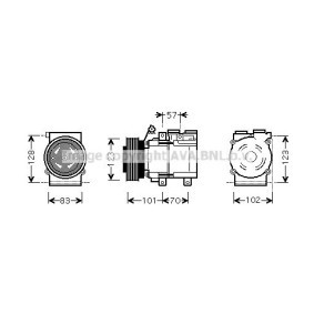 Acquista Compressore aria condizionata da PRASCO HYAK219 a buon mercato per soli 382,86 €