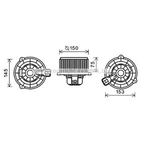 Achetez des Moteur électrique, pulseur d'air d'habitacle PRASCO KA8243 à prix pour 91,56 €