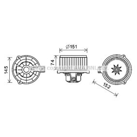 Achetez des Moteur électrique, pulseur d'air d'habitacle PRASCO KA8260 à prix pour 93,68 €