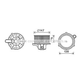 Achetez des Moteur électrique, pulseur d'air d'habitacle PRASCO KA8262 à prix pour 130,07 €