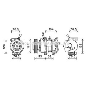 Acquista Compressore aria condizionata da PRASCO KAK242 a buon mercato per soli 573,77 €