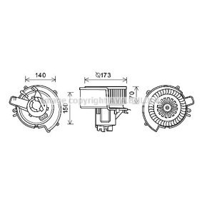 Achetez des Moteur électrique, pulseur d'air d'habitacle PRASCO OL8636 à prix pour 138,15 €