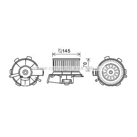 Achetez des Moteur électrique, pulseur d'air d'habitacle PRASCO PE8388 à prix pour 172,60 €